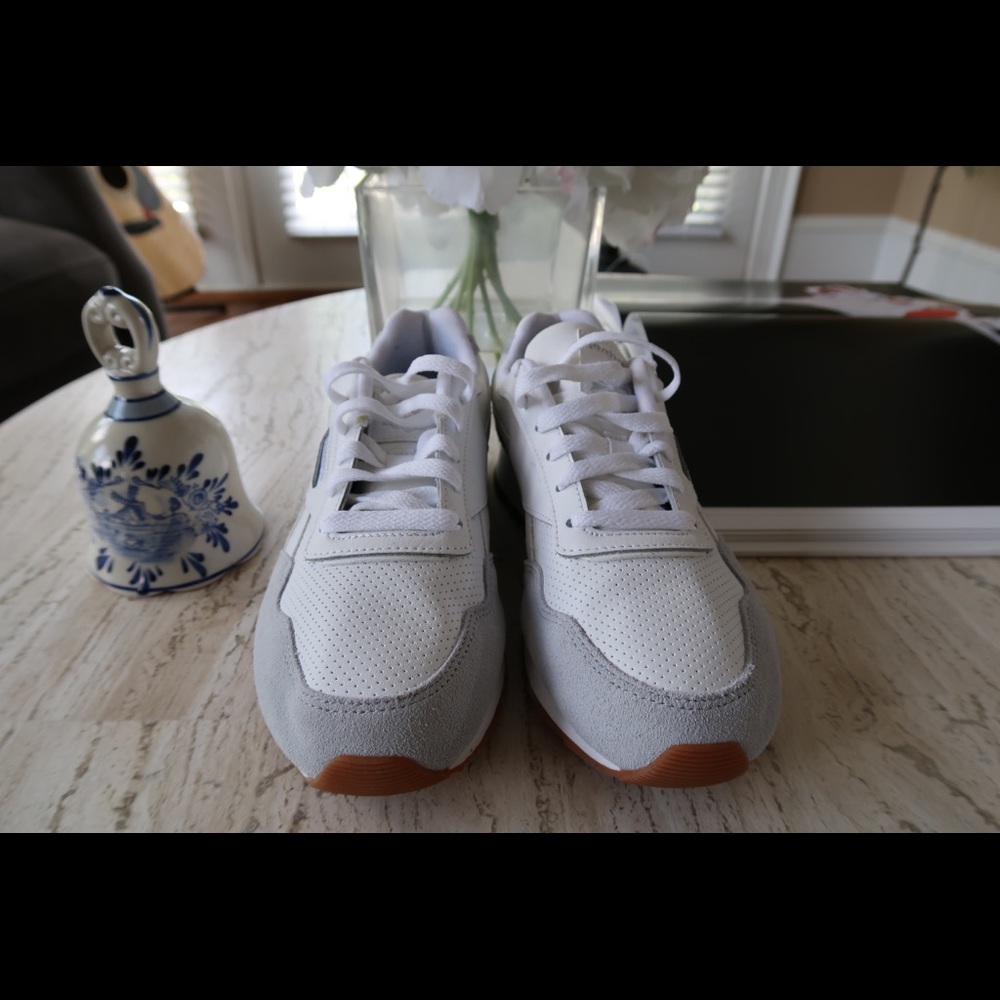 White Reebok sneakers